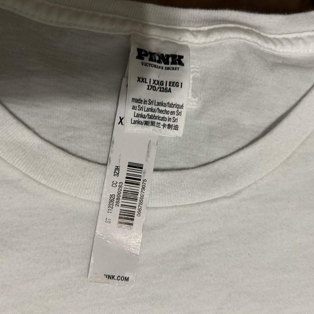 PINK Victoria's Secret White Womans shirt
